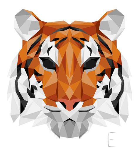 Download Free 100 Geometric Tiger
