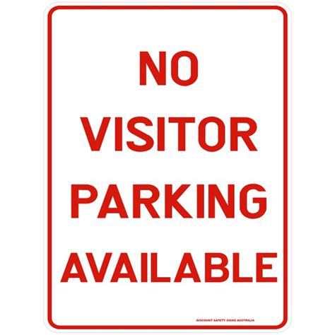 No Visitor Parking Available Discount Safety Signs New Zealand
