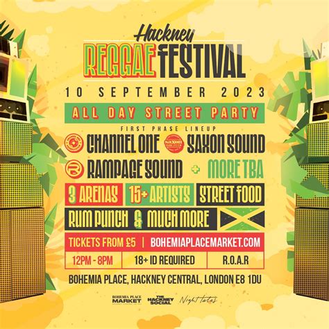 hackney reggae festival — bohemia place market