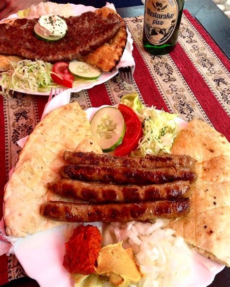 Ćevapi Or ćevapčići Is A Grilled Dish Of Minced Meat A Type Of Sausage