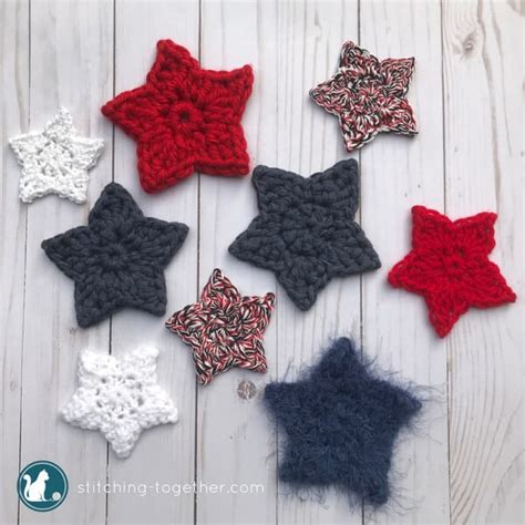 Simple Crochet Star Pattern Stitching Together
