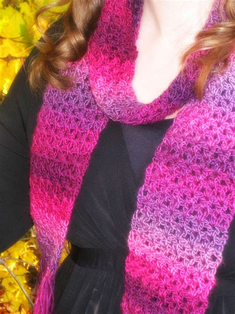 free pattern unforgettable one skein scarf amanda saladin crochet my xxx hot girl