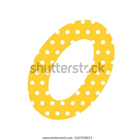Polka Dot Number 0 Clipart Image Stock Vector Royalty Free 1627658611