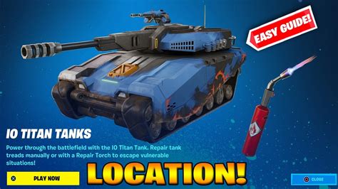 Where To Find Io Titan Tanks Vehicle Location In Fortnite How To Get
