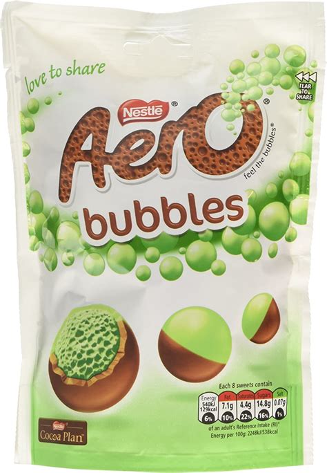 Aero Bubbles Mint Chocolate Sharing Bag 113g Uk Grocery