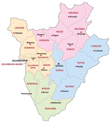 Map Of Burundi