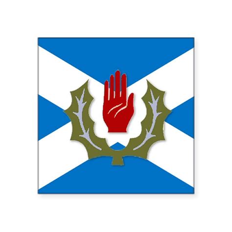 Ulster Scots Scots Irish Flag Sticker Square Ulster Scots Flag