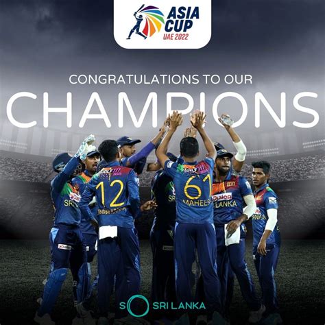 Congratulations To Our Sri Lankan Cricket Team Visit My City