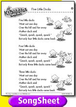 Five little ducks is a classic kids song. Five Little Ducks song and lyrics from KIDiddles ...