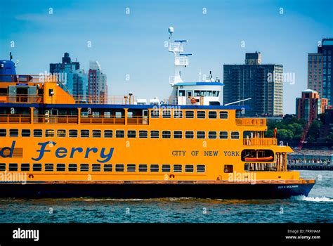 Staten Island Ferry New York City Usa Stock Photo Alamy