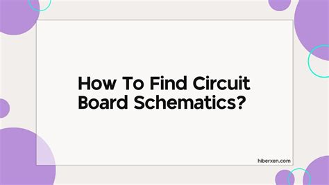 How To Find Circuit Board Schematics Hiberxen