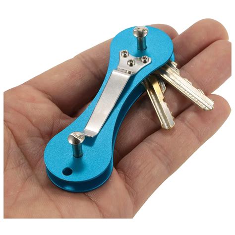 Aluminum Smart Key Holder Organizer Clip Folder Keychain Pocket Car Key