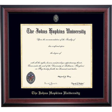 Buy Ocm Diploma Frames Johns Hopkins University Blue Jay Displays