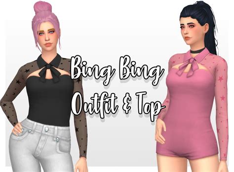 Aoa Bing Bing Outfit And Top A Remake Of An Old Meyokisims Cc Piece