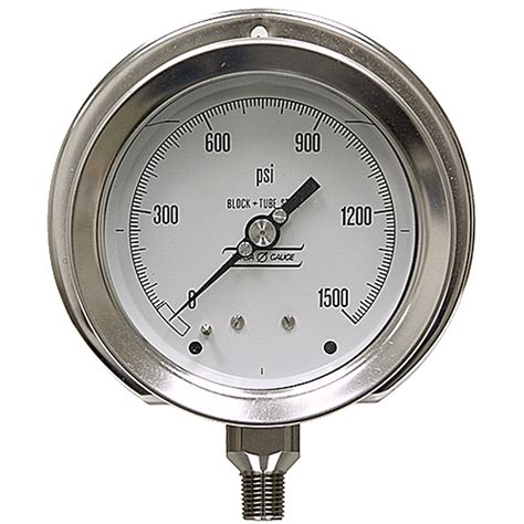1500 Psi 4 Fp Dry Gauge Pressure And Vacuum Gauges Pressure Gauges