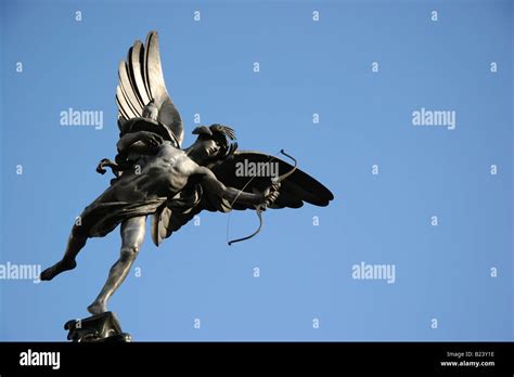 Eros Statue Piccaddilly Circus Stock Photo Alamy