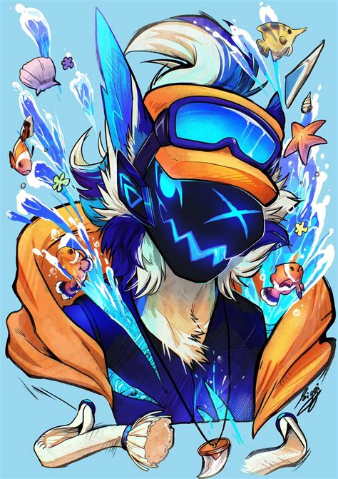 here👏to👏show👏you👏my 👏underwater👏protogen artist linked below in toyhouse r protogen