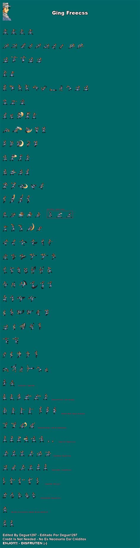 Ging Freecss Jus Sprite Sheet V11 By Degue 1297 On Deviantart