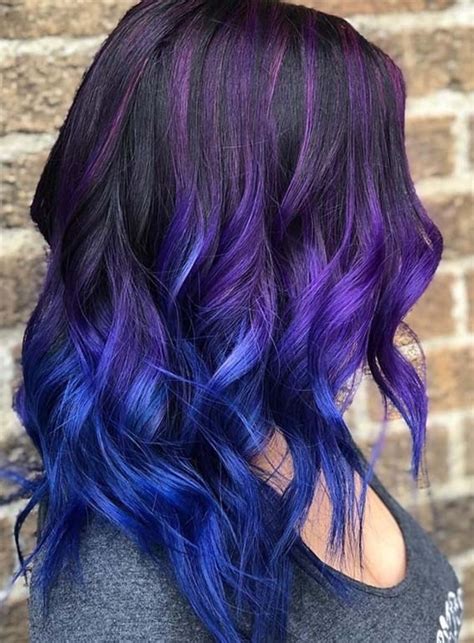 • apply the purple hair dye with a tinting brush and leave it on for the recommended time but never longer. Fantastic Blue Hair Color Ideas You Must Try in 2018 ...