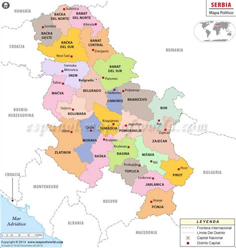 Serbia Mapa Mapa De Serbia