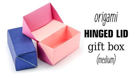 Origami Hinged T Box Tutorial Paper Kawaii Origami Paperkawaii