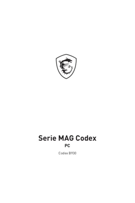 Manuale Msi Mag Codex 5 11th Italiano 26 Pagine
