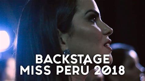 Backstage Miss PerÚ 2018 Youtube
