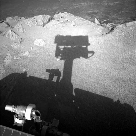 A camera on nasa's curiosity mars rover has sent back a photograph that purportedly captured the shadow of a human being on the surface of the red planet. Martian Robot | StarDate Online