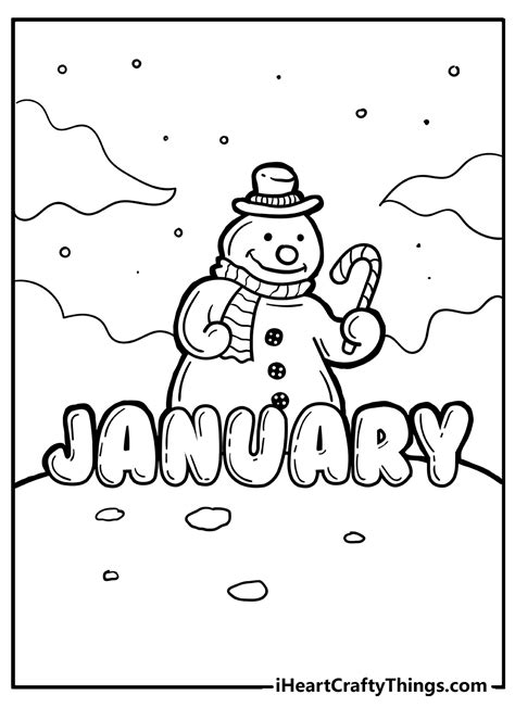 38 Easy January Coloring Pages Free Coloring Pages For All Ages