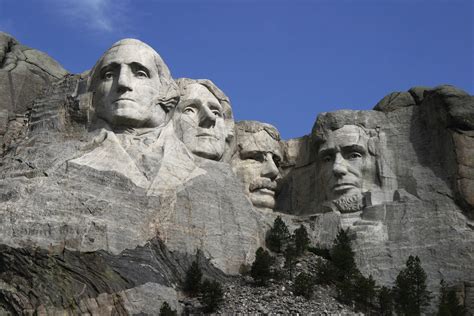 Mount rushmore national memorial is a sculpture carved into the granite face of mount rushmore each president was originally to be depicted from head to waist. Mount Rushmore - Wikiwand