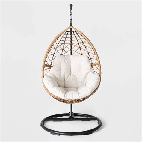 Round Outdoor Patio Egg Lounge Chair Swing Guwtna
