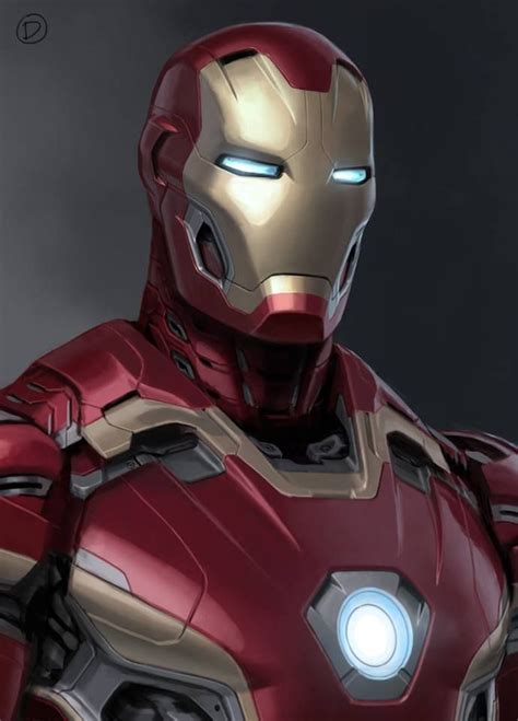 Unused Iron Man Mark 45 Armor Concept Art For Marvels Avengers Age Of
