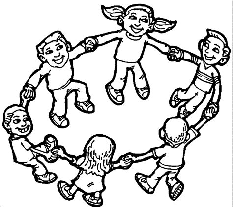 Free Coloring Pages Children Playing Download Free Coloring Pages