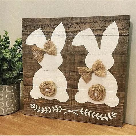 34 Easter And Spring Decorations 1 Easter Wood Signs Easter Wood