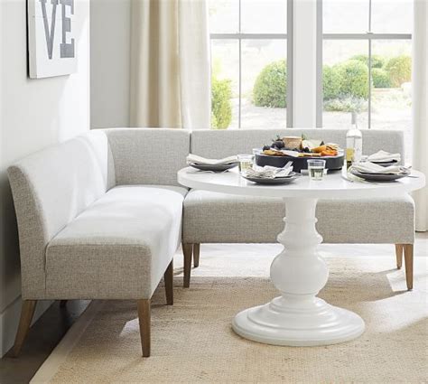 Our modular lennox sectional seating is comfy enough for everyday family meals and dressy enough to welcome guests at the front door. Modular Upholstered Banquette in 2020 | Upholstered dining ...