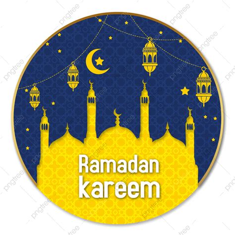 Ramadan Kareem Calligraphie Arabe Dôme De La Mosquée Islamique Avec