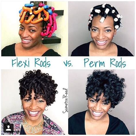 The only downside is a longer drying period if you choose to begin with wet hair. flexi rods vs. perm rods … in 2019 | Short hair styles ...