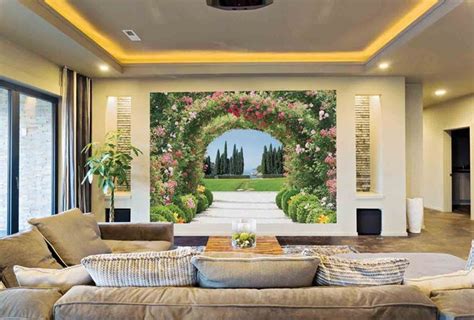 Bring Nature Inside Your Living Room With These Enchanting Wall Murals