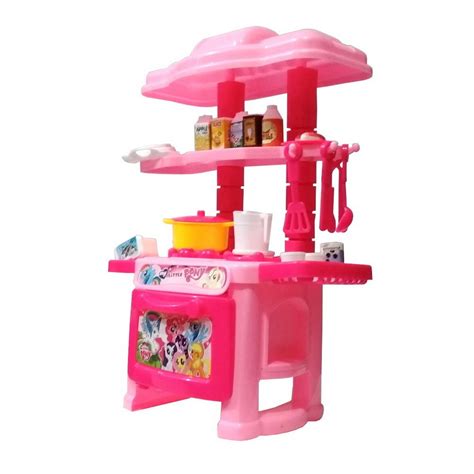 Mini Kitchen Set Karakter Mainan Anak Perempuan Masak Dapur Kompor