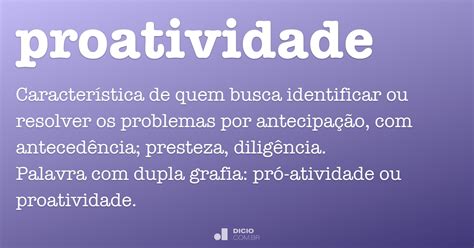 Pró Atividade Ou Proatividade