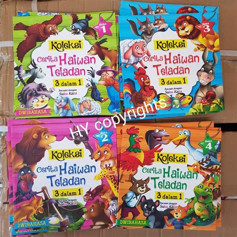 Cerita Haiwan Teladan 3 In 1 Set Of 4