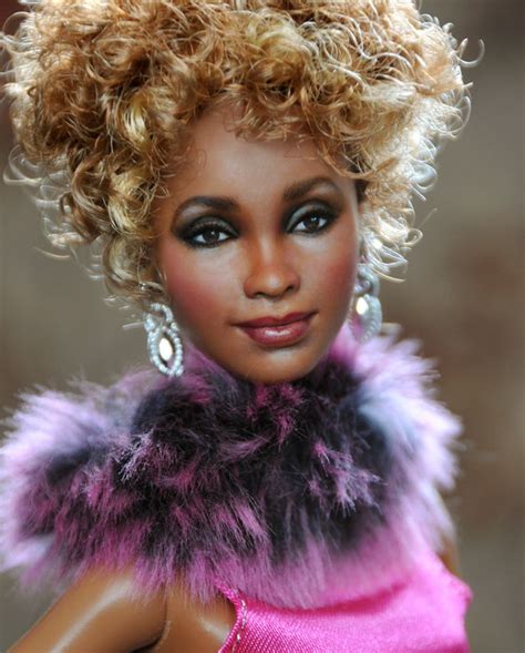 Whitney Houston Tribute Natural Hair Doll Beautiful Barbie Dolls