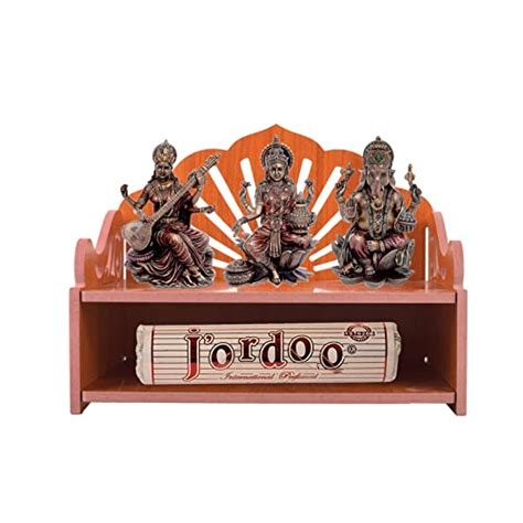Lexical Wooden Readymade Wall Hanging Puja Temple For Home God Stand