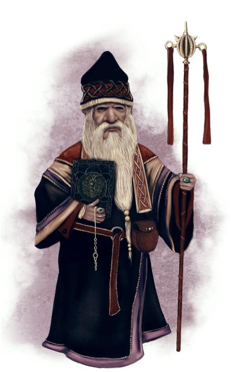 M Gnome Wizard Staff Magic Book Robes Mage Mattias Fahlberg Staff