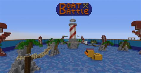 Vanilla World Boat Battle Minigame Minecraft Map