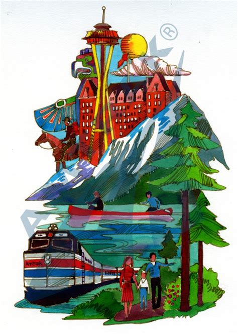 Artwork For The Pacific Northwest — Amtrak History Of Americas Railroad