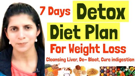 7 days detox diet plan for weight loss cleansing diet plan to boost metabolism improve