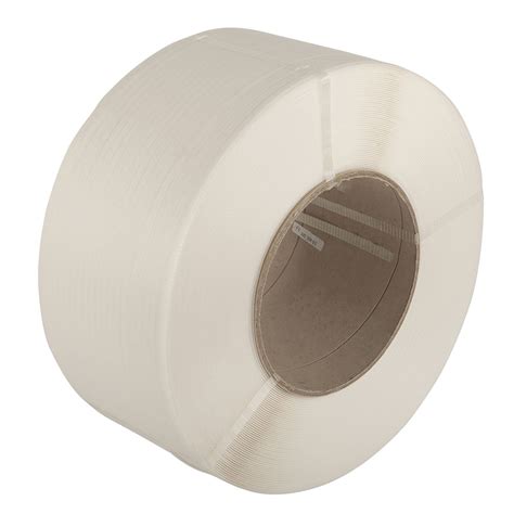 Strapping Polypropylene Hand Strapping 12mm X 09mm X 1000m White