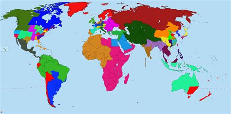 The World Divided Into Regions With A Gdp Of 17 Trillion Usd Nominal