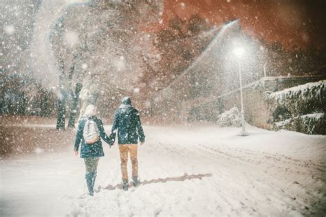 Theres Nothing More Magical Than Taking A Walk In The Snow At Night